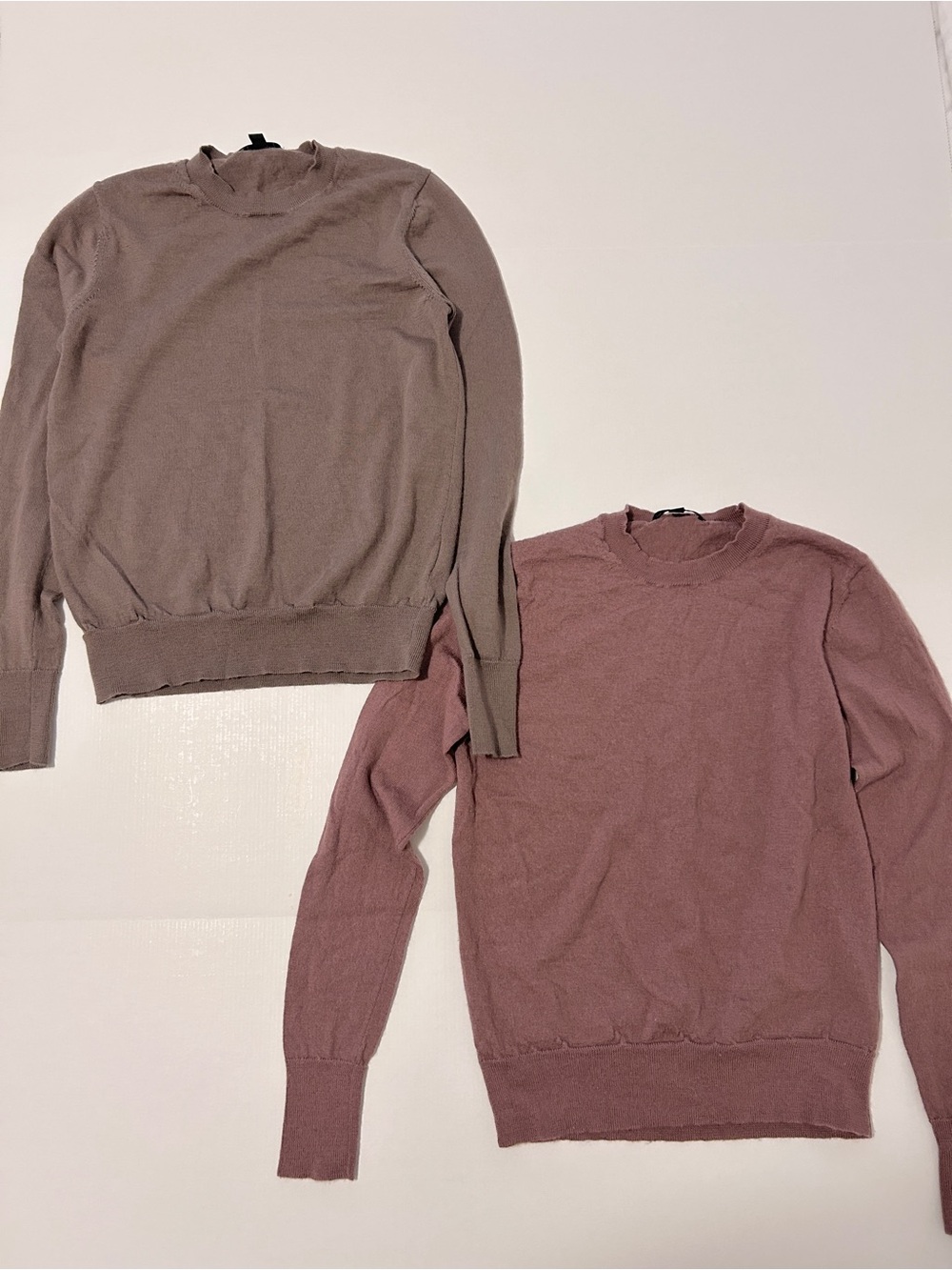 (2) Uniqlo Extra Fine Merino Wool Sweaters